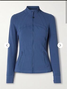 90 Degree by Reflex Jacket 1X Blue Define Style Full Zip Athletic Jacket NWOT